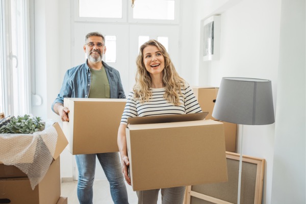 Couple moving in home 